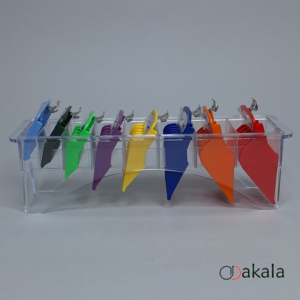 ست شانه اصلی ماشین اصلاح وال فلزی رنگی 8 عددی