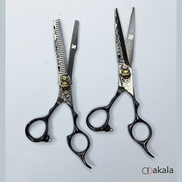 ست قیچی آرایشگری طرح ابر و باد مدل A-B60-32 صیام_فینی 6 اینچ