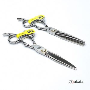 ست قیچی آرایشگری A-b60-39 صیام فینی قدرتی بلبرینگی 6 اینچ