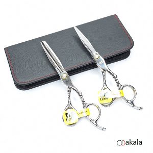 ست قیچی آرایشگری A-b60-39 صیام فینی قدرتی بلبرینگی 6 اینچ