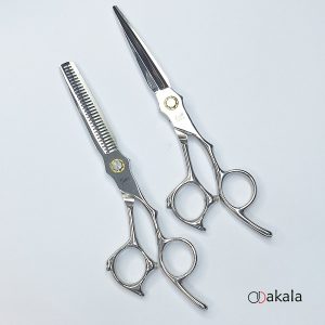 ست قیچی آرایشگری Ab60-38 قدرتی 6 اینچ بلبرینگی صیام_فینی