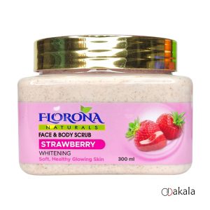 اسکراب شنی فلورونا FLORONA مدل توت فرنگی حجم 300 میل