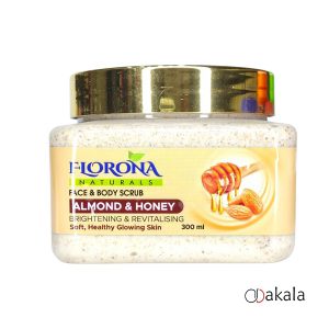 اسکراب شنی فلورونا FLORONA مدل عسل بادام حجم 300 میل