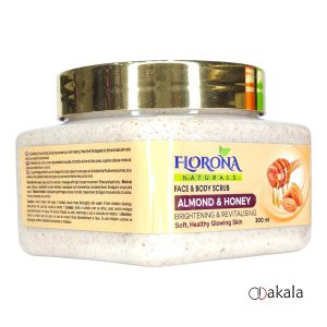 اسکراب شنی فلورونا FLORONA مدل عسل بادام حجم 300 میل